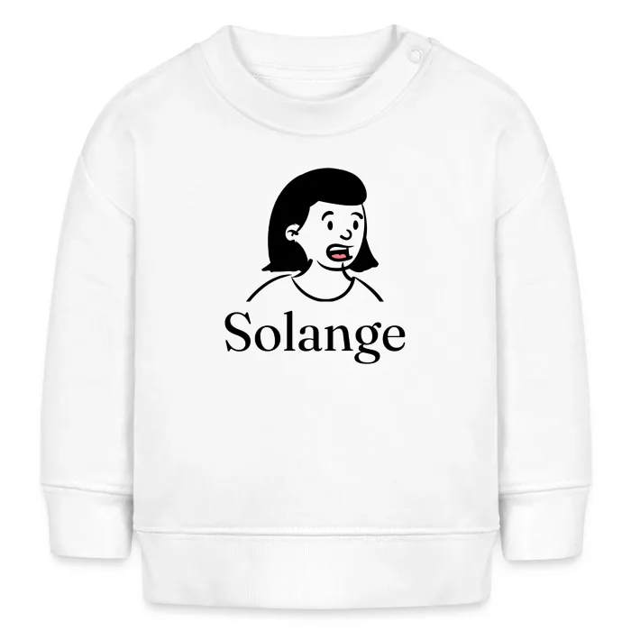 Sweat bébé personnalisé au prénom Solange