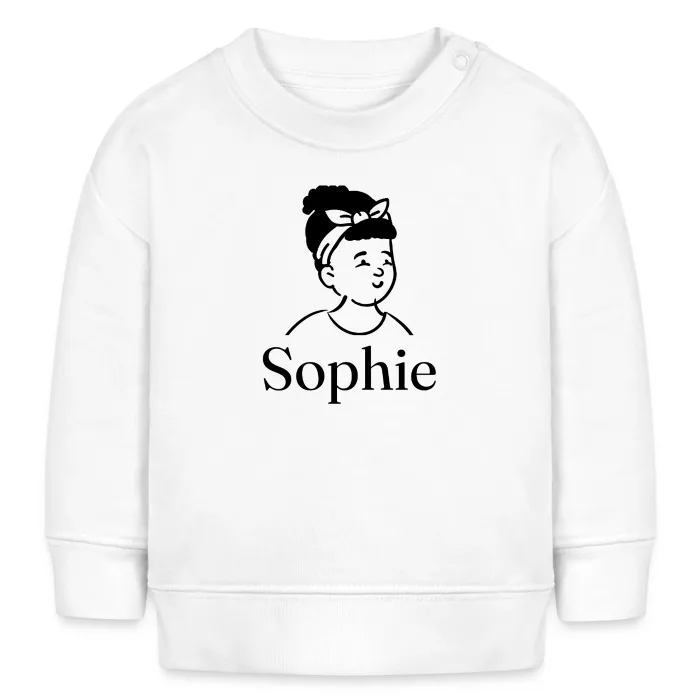 Sweat bébé personnalisé au prénom Sophie