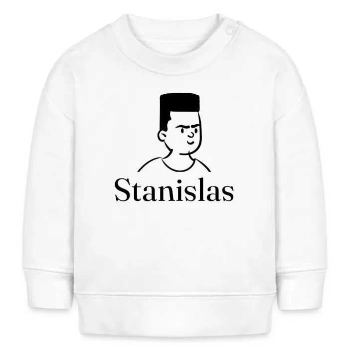 Sweat bébé personnalisé au prénom Stanislas