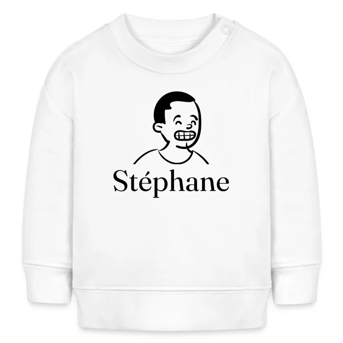 Sweat bébé personnalisé au prénom Stéphane