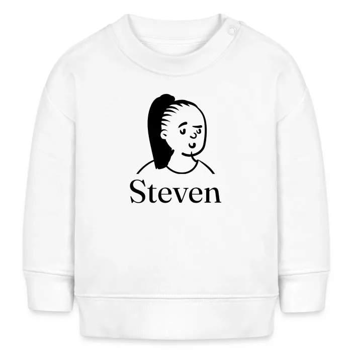Sweat bébé personnalisé au prénom Steven