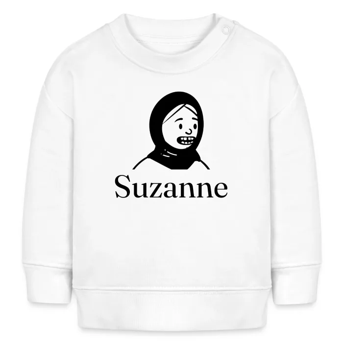Sweat bébé personnalisé au prénom Suzanne