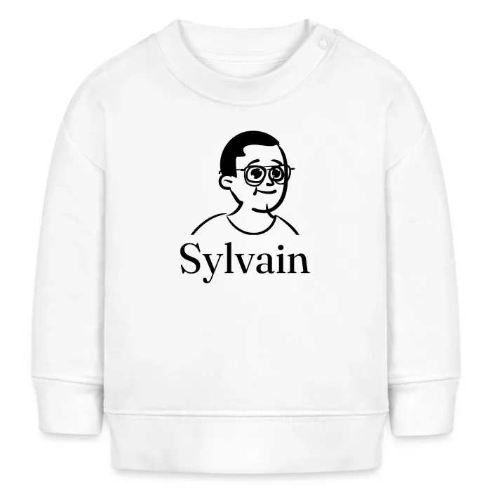 Sweat bébé personnalisé au prénom Sylvain