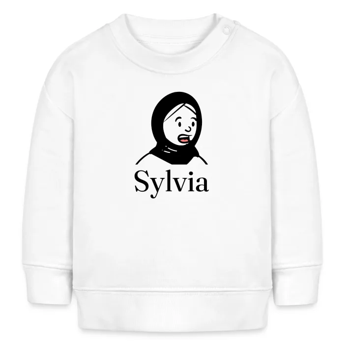 Sweat bébé personnalisé au prénom Sylvia