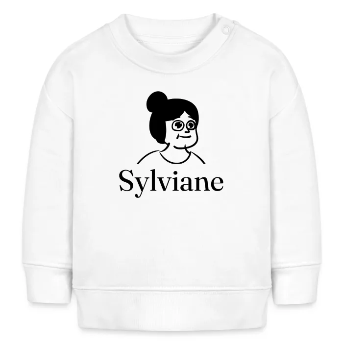 Sweat bébé personnalisé au prénom Sylviane
