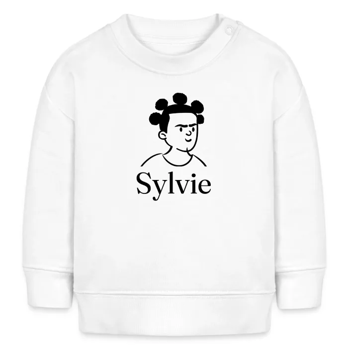 Sweat bébé personnalisé au prénom Sylvie
