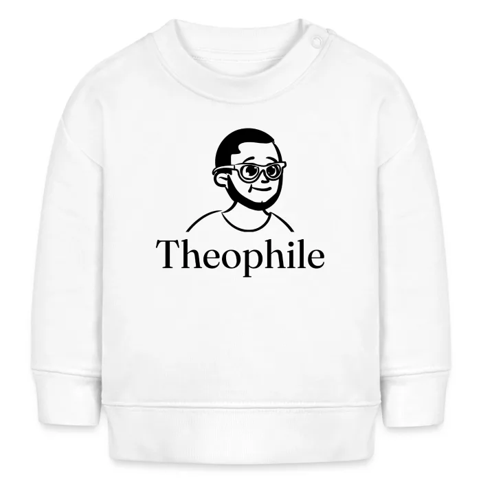Sweat bébé personnalisé au prénom Theophile