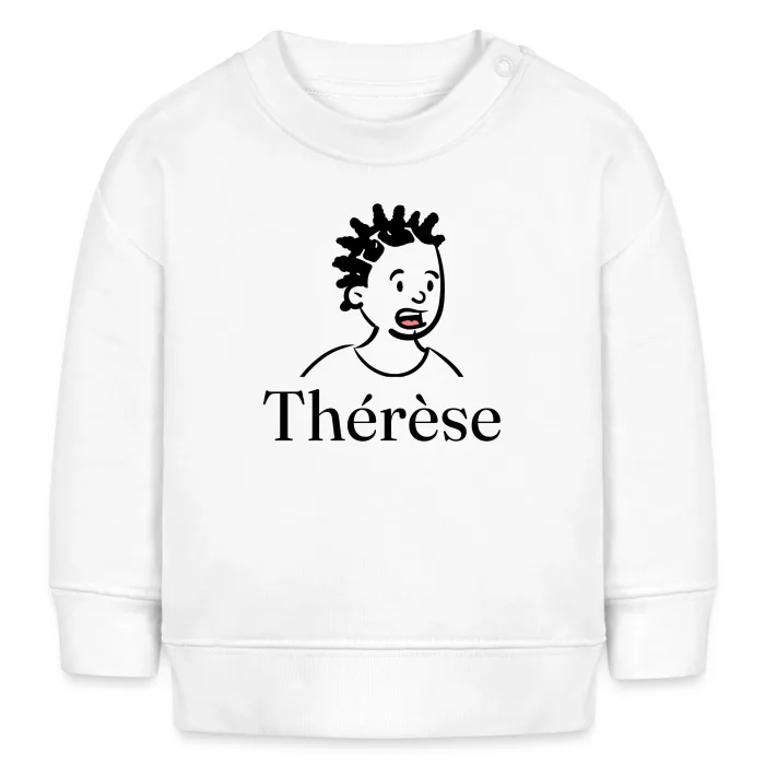 Sweat bébé personnalisé au prénom Thérèse