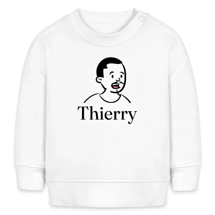Sweat bébé personnalisé au prénom Thierry