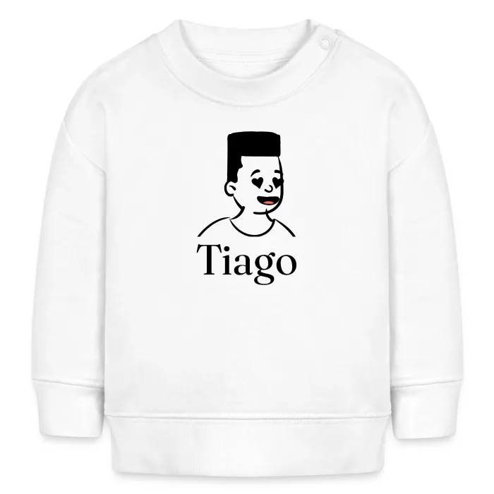 Sweat bébé personnalisé au prénom Tiago
