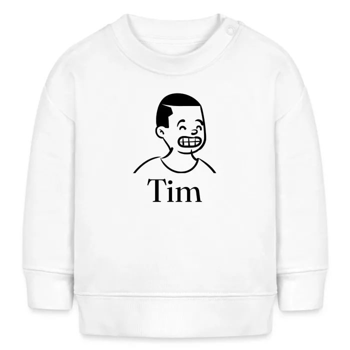 Sweat bébé personnalisé au prénom Tim