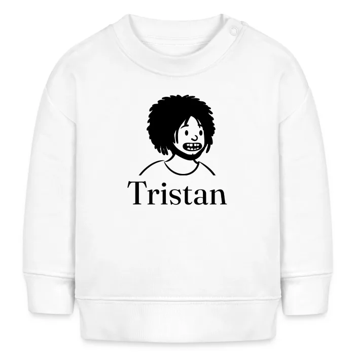 Sweat bébé personnalisé au prénom Tristan