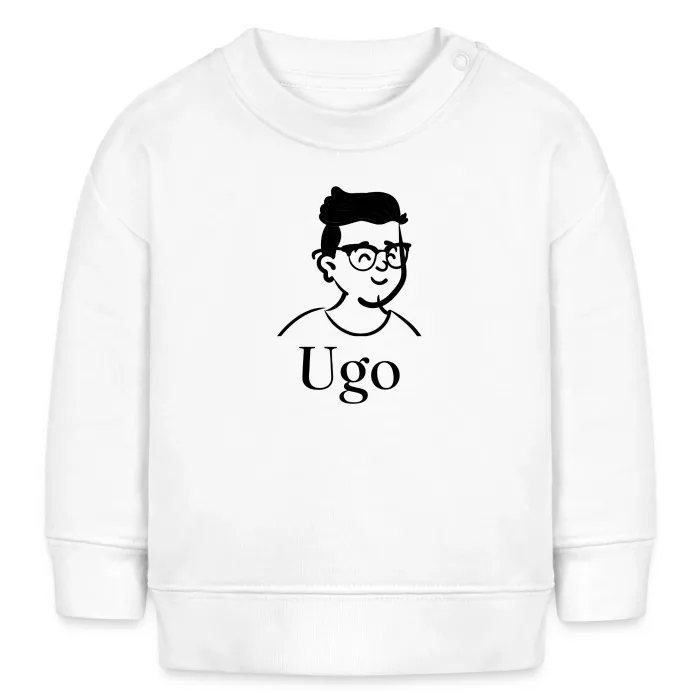 Sweat bébé personnalisé au prénom Ugo