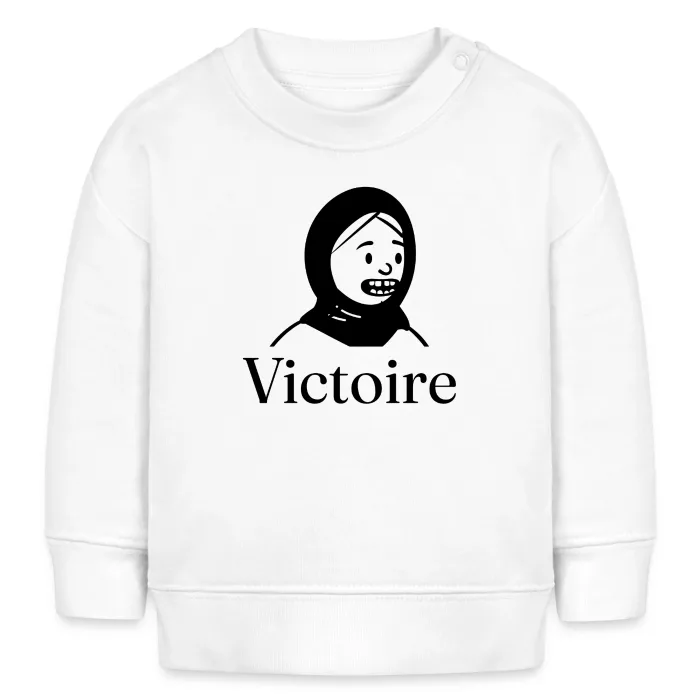 Sweat bébé personnalisé au prénom Victoire