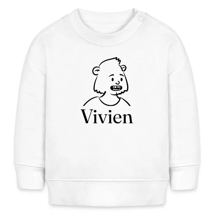 Sweat bébé personnalisé au prénom Vivien