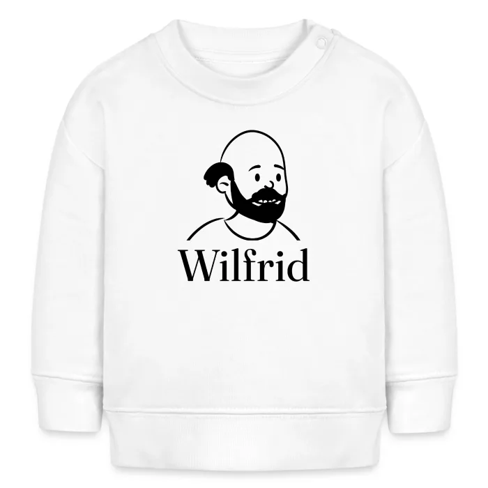 Sweat bébé personnalisé au prénom Wilfrid