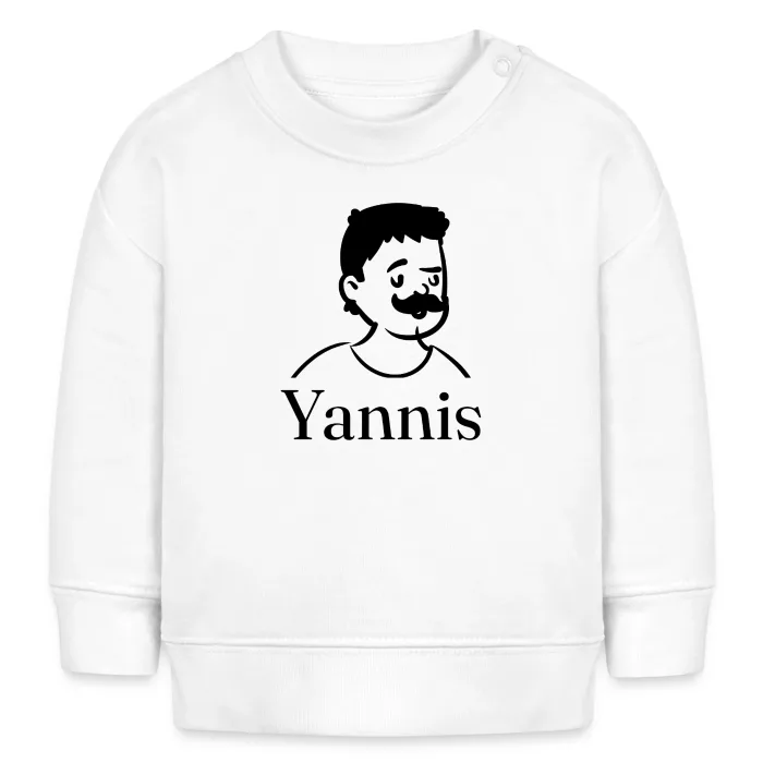 Sweat bébé personnalisé au prénom Yannis