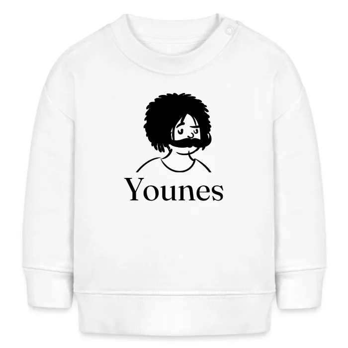 Sweat bébé personnalisé au prénom Younes