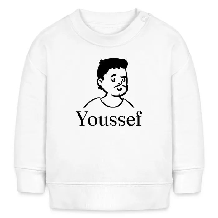 Sweat bébé personnalisé au prénom Youssef