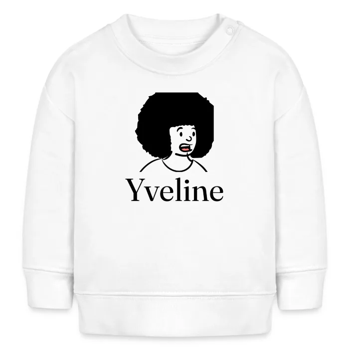 Sweat bébé personnalisé au prénom Yveline