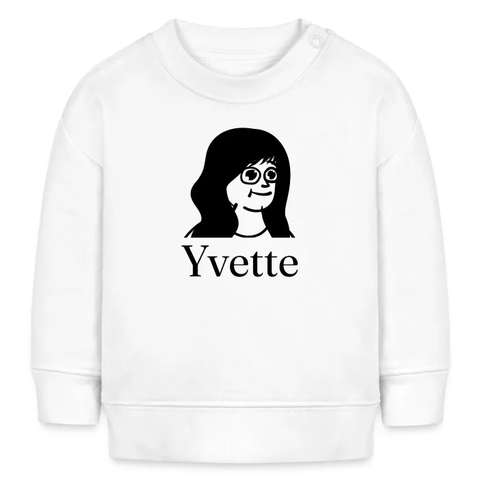 Sweat bébé personnalisé au prénom Yvette