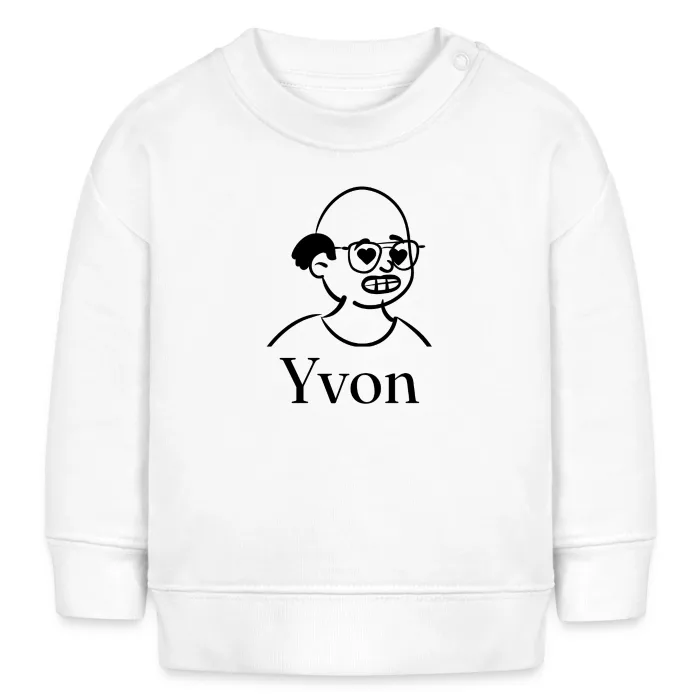 Sweat bébé personnalisé au prénom Yvon