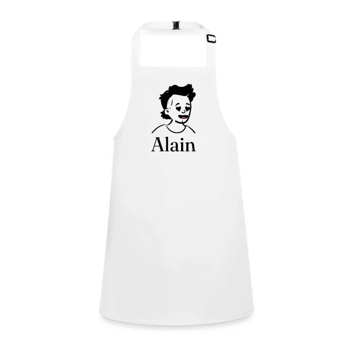 Tablier enfant personnalisé au prénom Alain