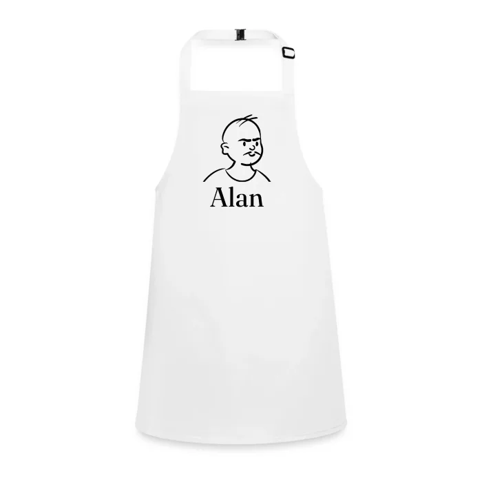 Tablier enfant personnalisé au prénom Alan