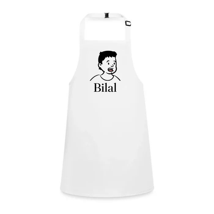 Tablier enfant personnalisé au prénom Bilal