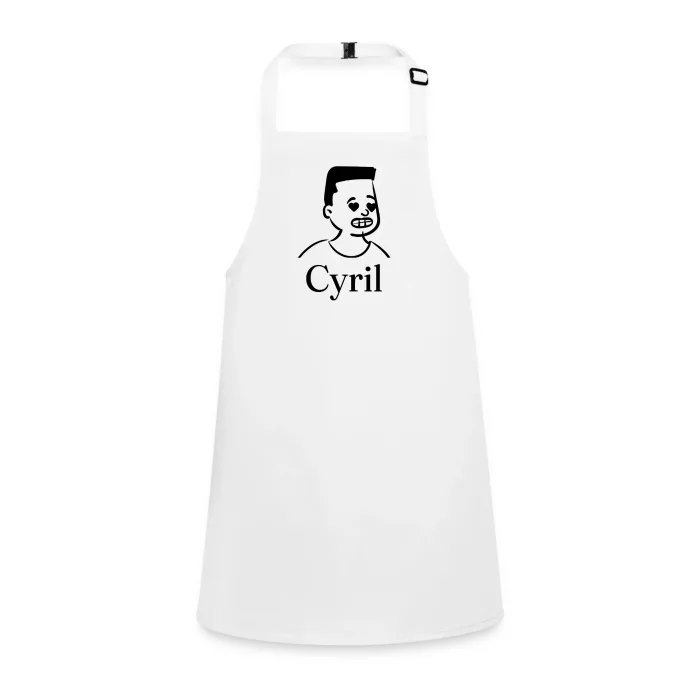 Tablier enfant personnalisé au prénom Cyril