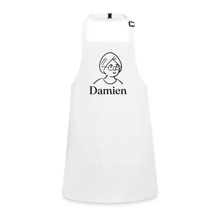Tablier enfant personnalisé au prénom Damien