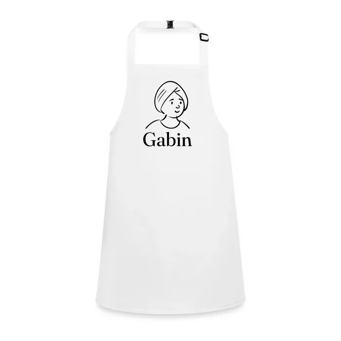 Tablier enfant personnalisé au prénom Gabin