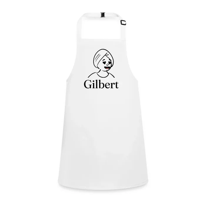 Tablier enfant personnalisé au prénom Gilbert