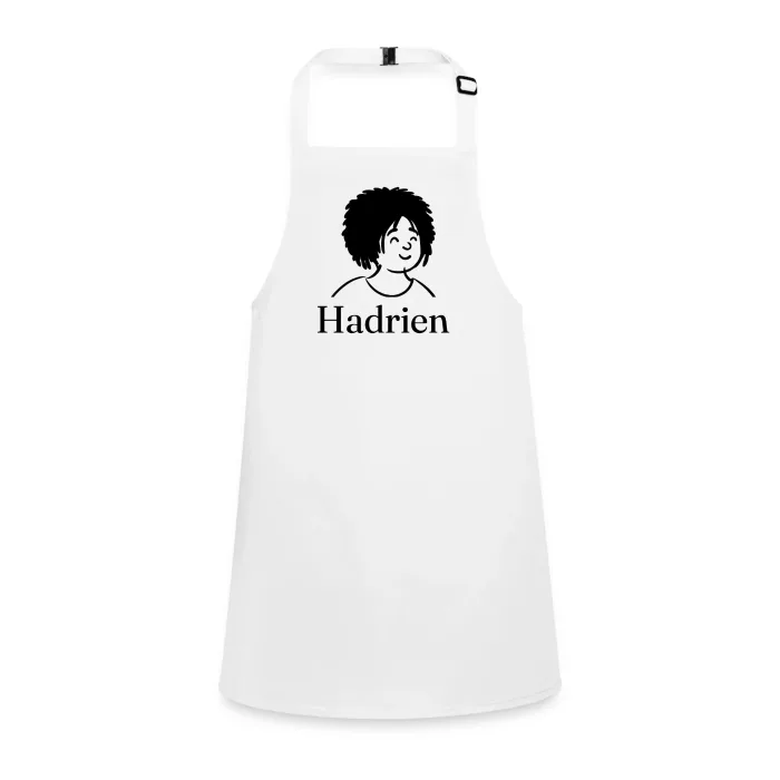 Tablier enfant personnalisé au prénom Hadrien