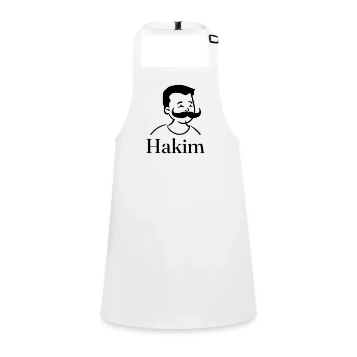Tablier enfant personnalisé au prénom Hakim