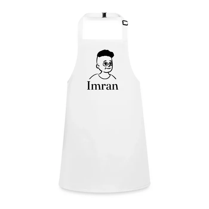 Tablier enfant personnalisé au prénom Imran