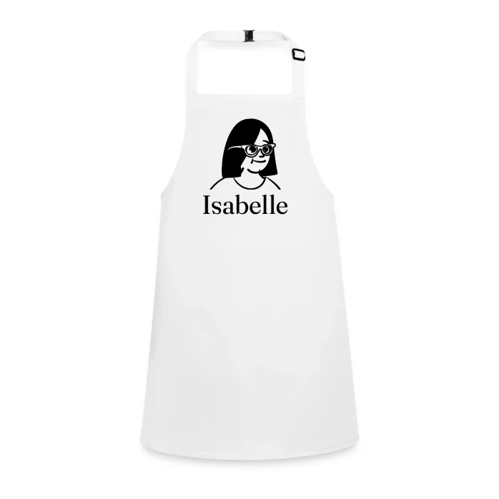 Tablier enfant personnalisé au prénom Isabelle