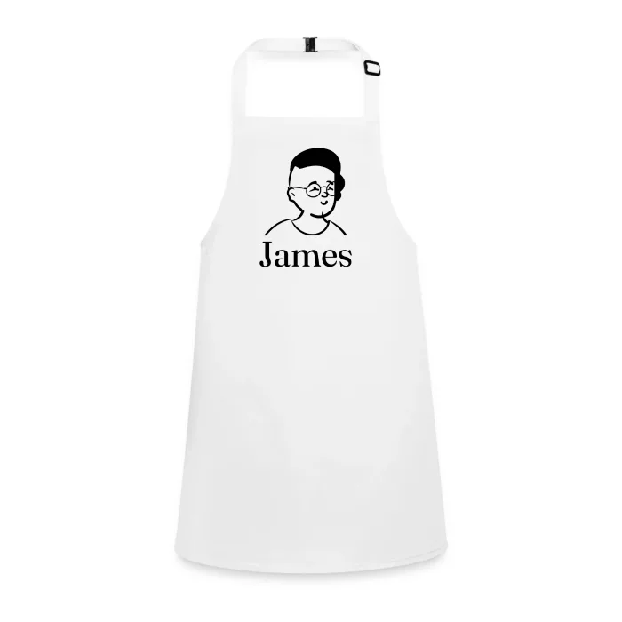 Tablier enfant personnalisé au prénom James