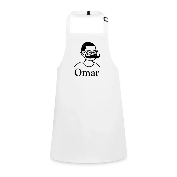 Tablier enfant personnalisé au prénom Omar