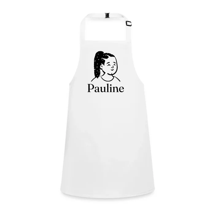 Tablier enfant personnalisé au prénom Pauline