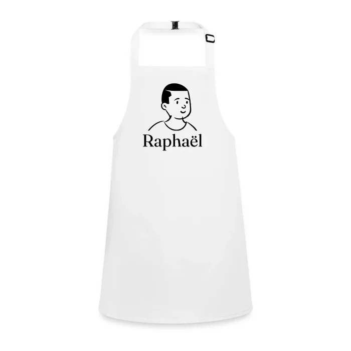 Tablier enfant personnalisé au prénom Raphaël