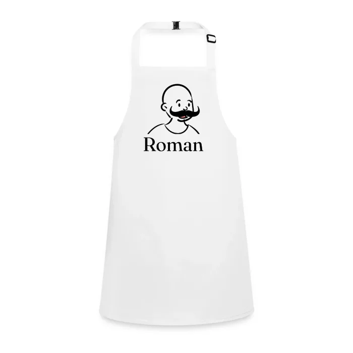 Tablier enfant personnalisé au prénom Roman