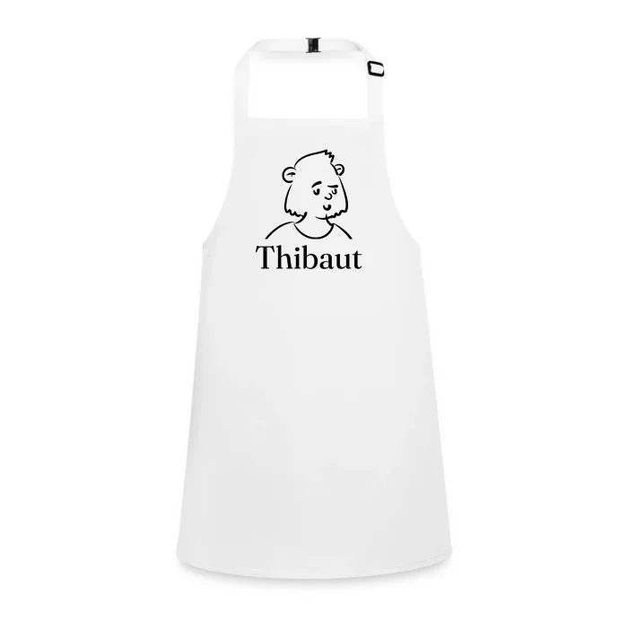 Tablier enfant personnalisé au prénom Thibaut
