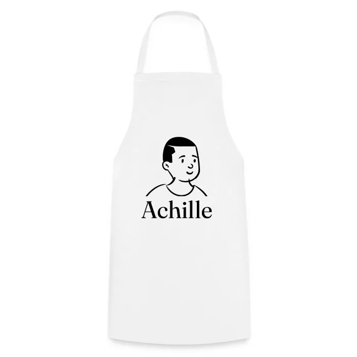 Tablier de cuisine personnalisé au prénom Achille