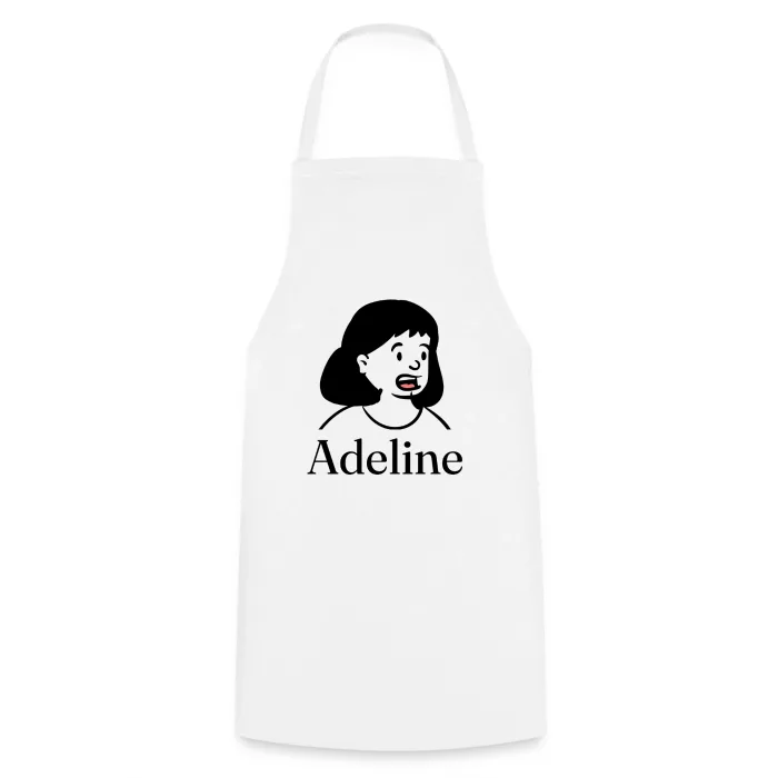 Tablier de cuisine personnalisé au prénom Adeline