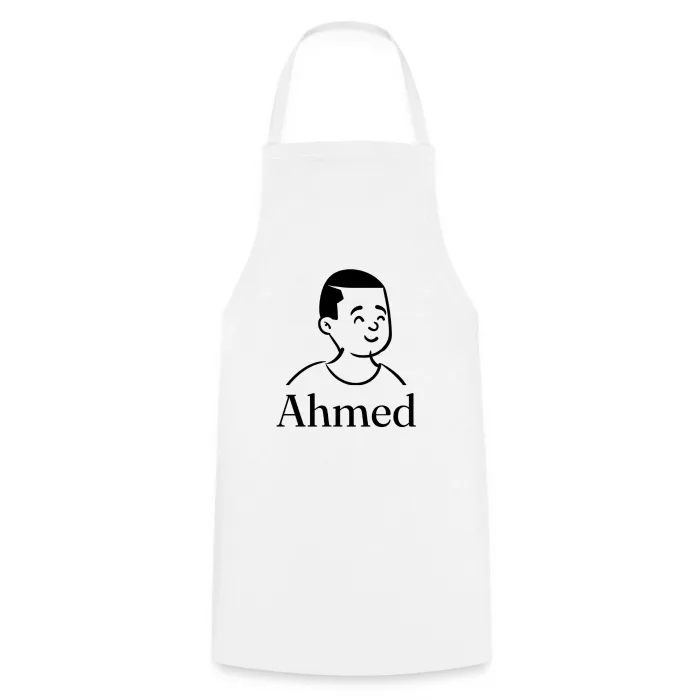 Tablier de cuisine personnalisé au prénom Ahmed