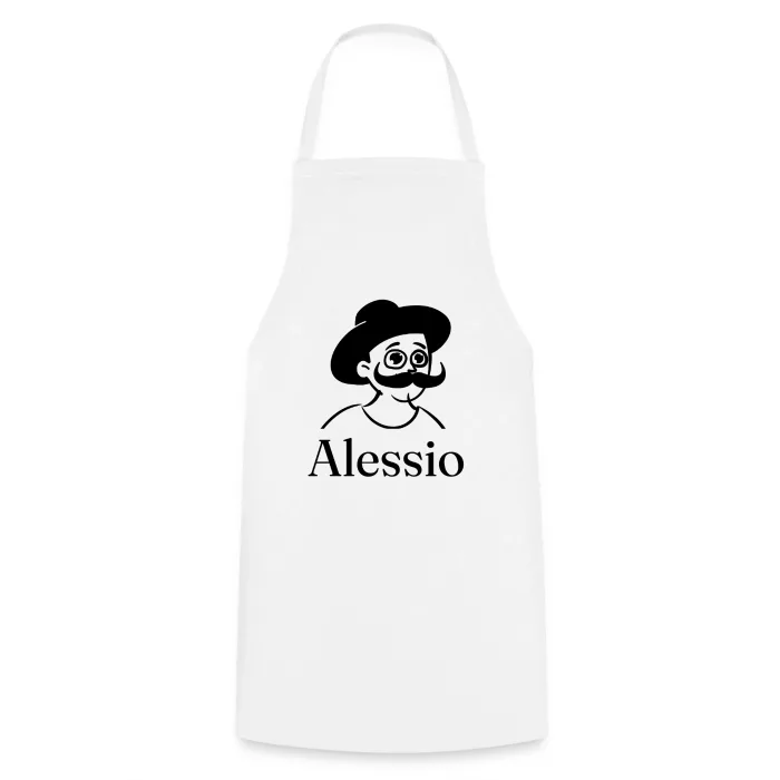 Tablier de cuisine personnalisé au prénom Alessio