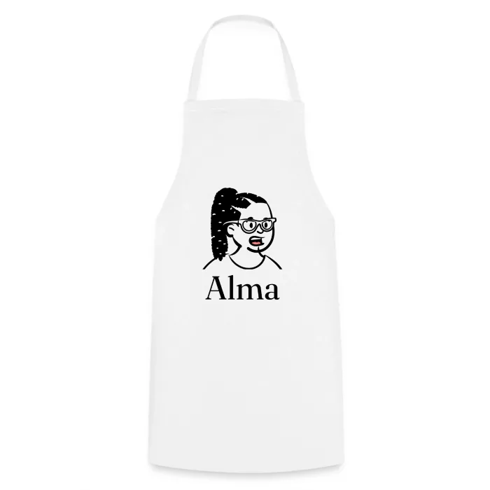 Tablier de cuisine personnalisé au prénom Alma