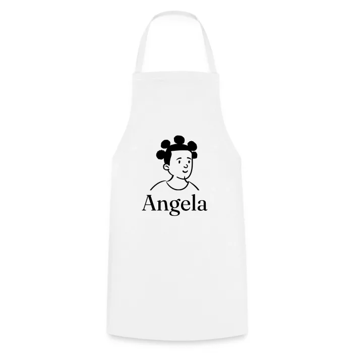 Tablier de cuisine personnalisé au prénom Angela