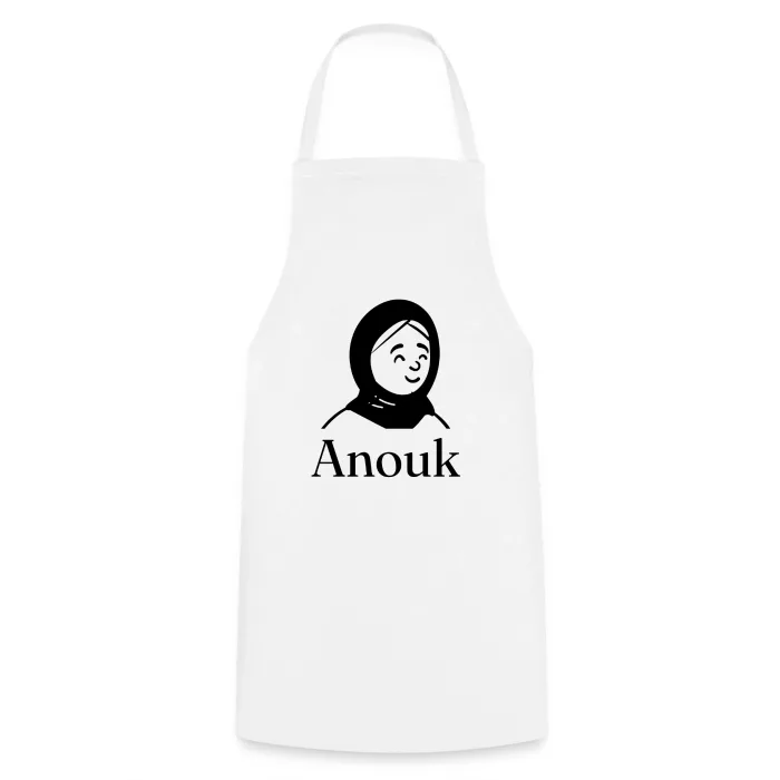 Tablier de cuisine personnalisé au prénom Anouk